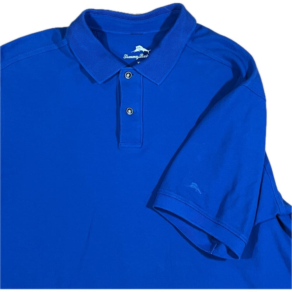 Tommy Bahama Blue Cotton Polo Shirt Men’s XL Casual Coastal Preppy‎ Classic Fit